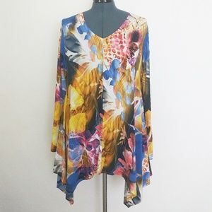 Attitudes by Renee Floral Tunic Dress